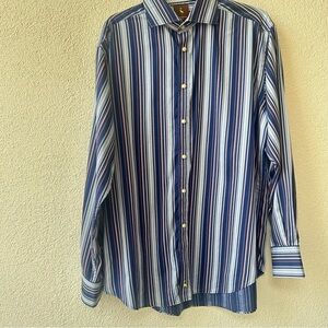 Blue Striped Men's Shirt